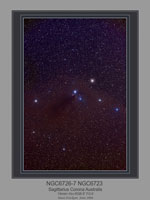 NGC6726 NGC6723 Sagatarius Corona Australis